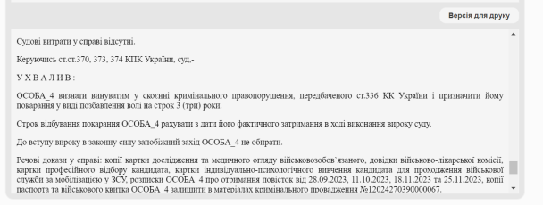Вирок суду