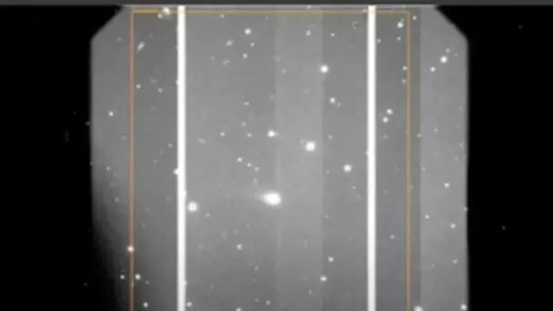 Телескоп Gemini South у вересні помітив міжзоряну комету 3I/ATLAS як велике яскраве світло посередині об’єктива / Фото: Gemini South Observatory/Shadow the Scientists