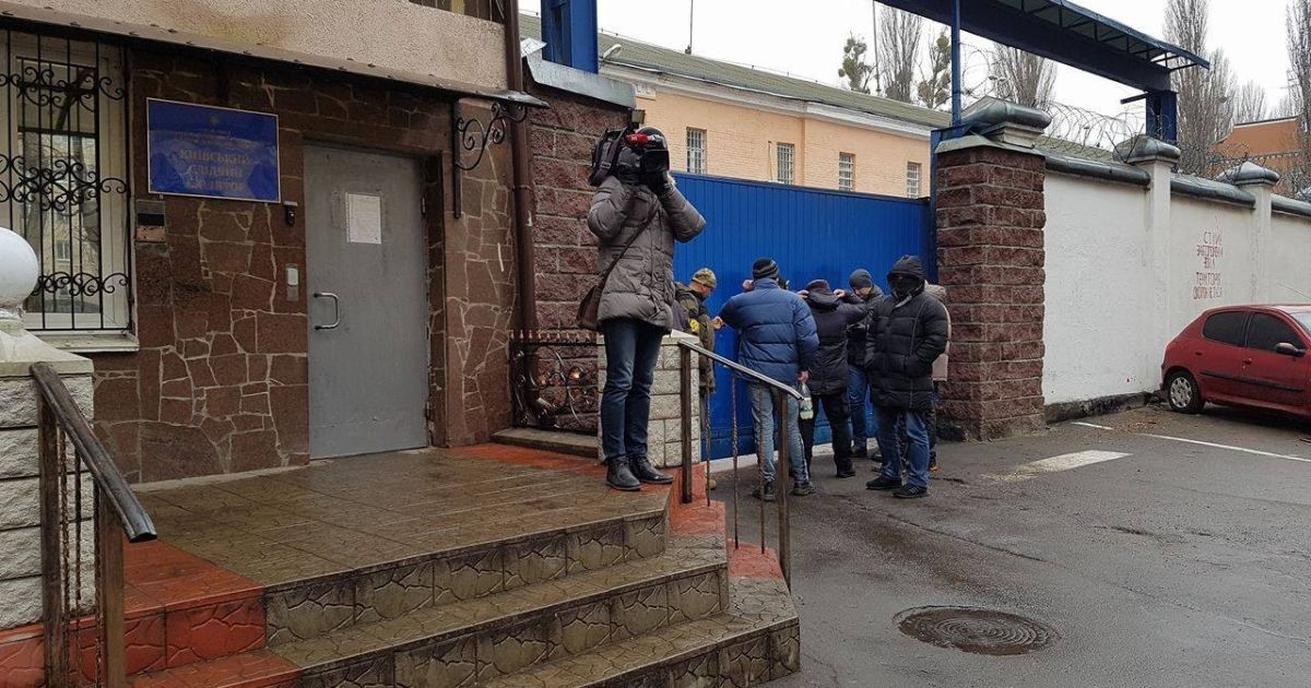Активісти блокують Лук'янівське СІЗО_3 / © Фото Івана Гребенюка/ТСН