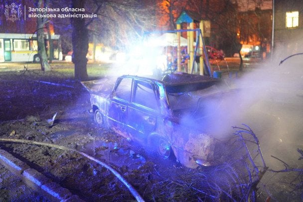 Наслідки атаки на Запоріжжя / © Очільник Запорізької ОВА Іван Федоров