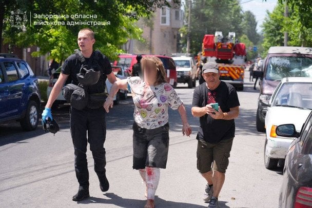 Наслідки атаки на Запоріжжя 26 червня / © Очільник Запорізької ОВА Іван Федоров