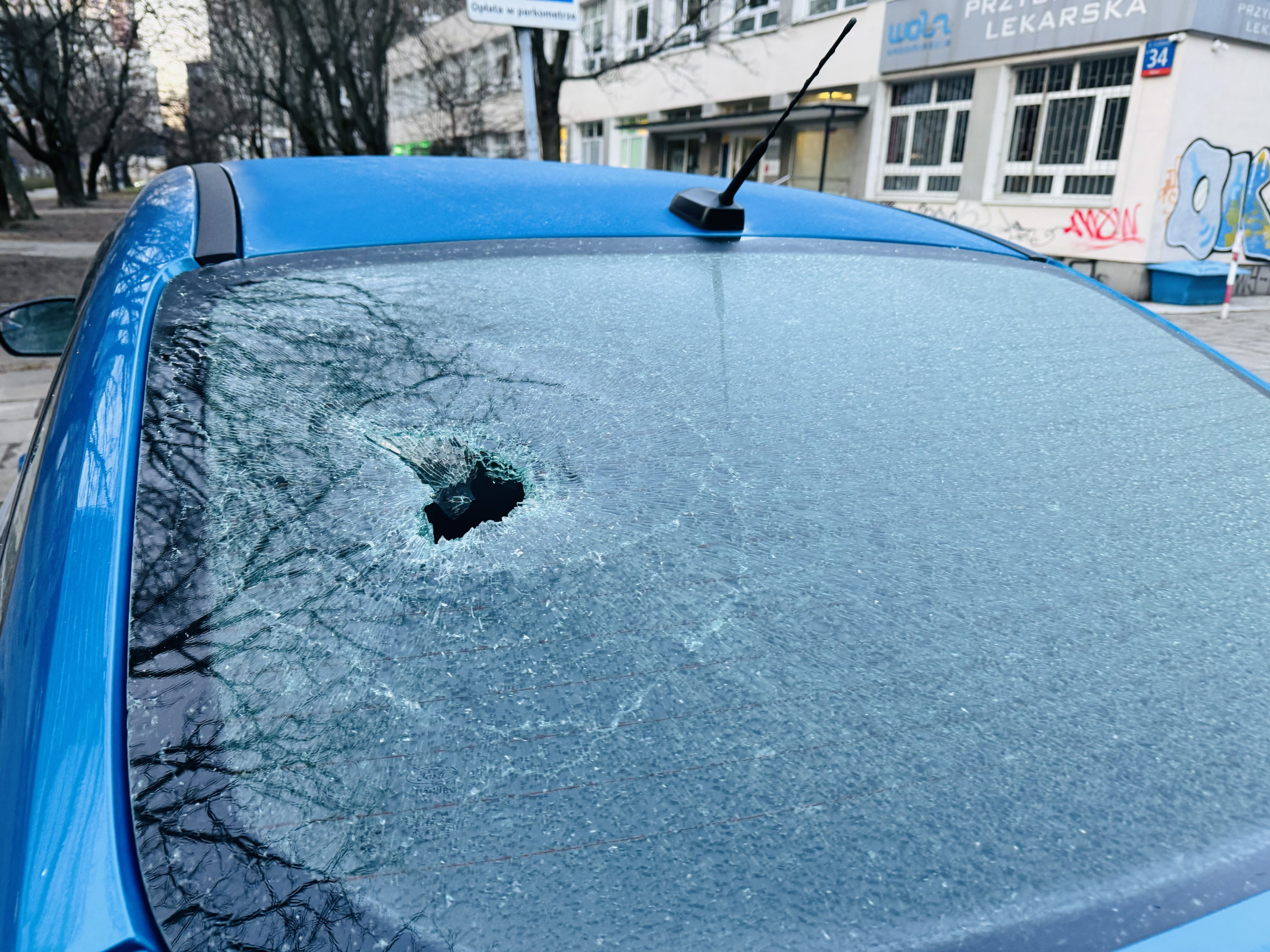 Юліку побили авто у Польщі / © 