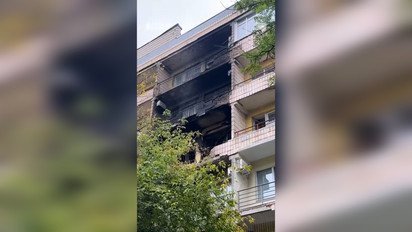 Появились кадры здания Института кардиологии, пострадавшего из-за атаки РФ