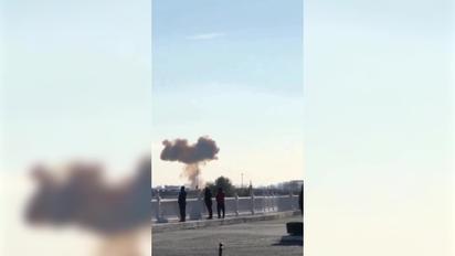 Поражение российских кораблей в Каспийском море: момент попадания