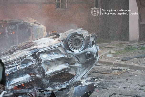 Наслідки атаки на Запоріжжя 26 червня / © Очільник Запорізької ОВА Іван Федоров