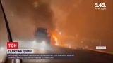 Новини світу: в Казахстані на трасі зайнялася вантажівка з піротехнікою