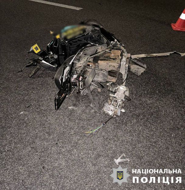 Ввечері п’яний 35-річний водій Maserati наїхав на мопед / © Поліція Києва / Facebook