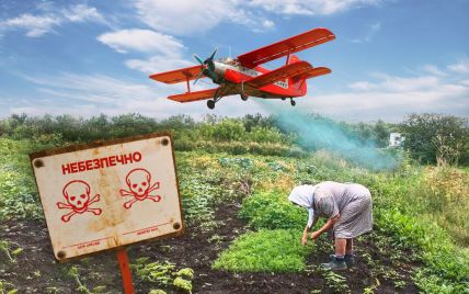 Удар по урожаю, комахах і екології: у Черкаській області авіація розпорошила над городами хімічні речовини