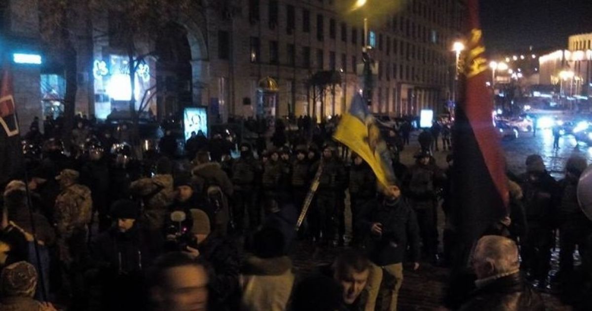 У Мережі з’явилося фото та відео сутички між представниками правих сил та правоохоронцями_1 / © Twitter.com/pravda_1