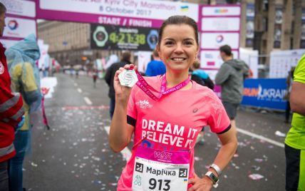 Маричка Падалко покорила первый в жизни 42-километровый марафон
