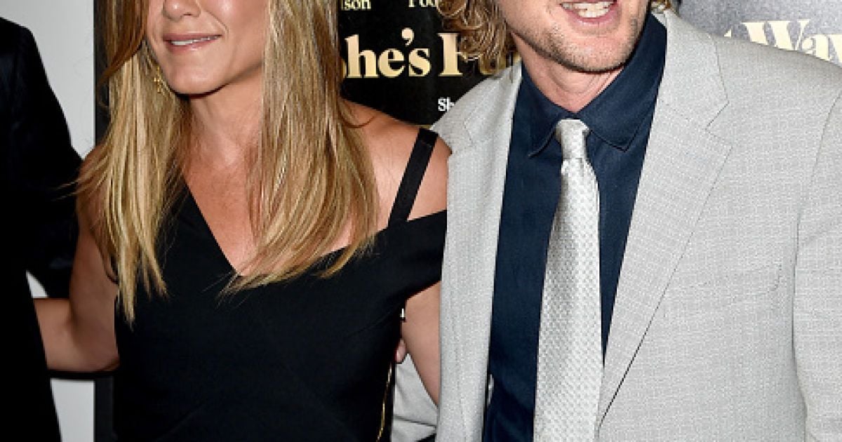 Дженнифер Энистон и Оуэн Уилсон на премьере фильма "Мисс Переполох" в Лос-Анджелесе