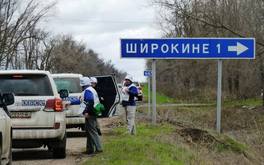 Широкино страдает от обстрелов. / © Facebook/пресс-центр штаба АТО