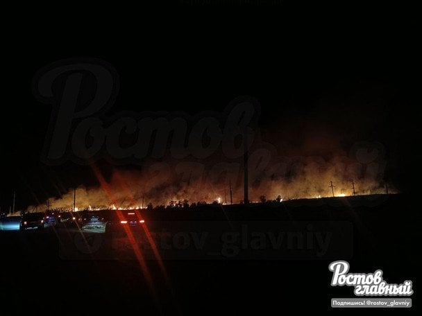 Пожежа електропідстанції в Дугіно / © російські телеграм-канали