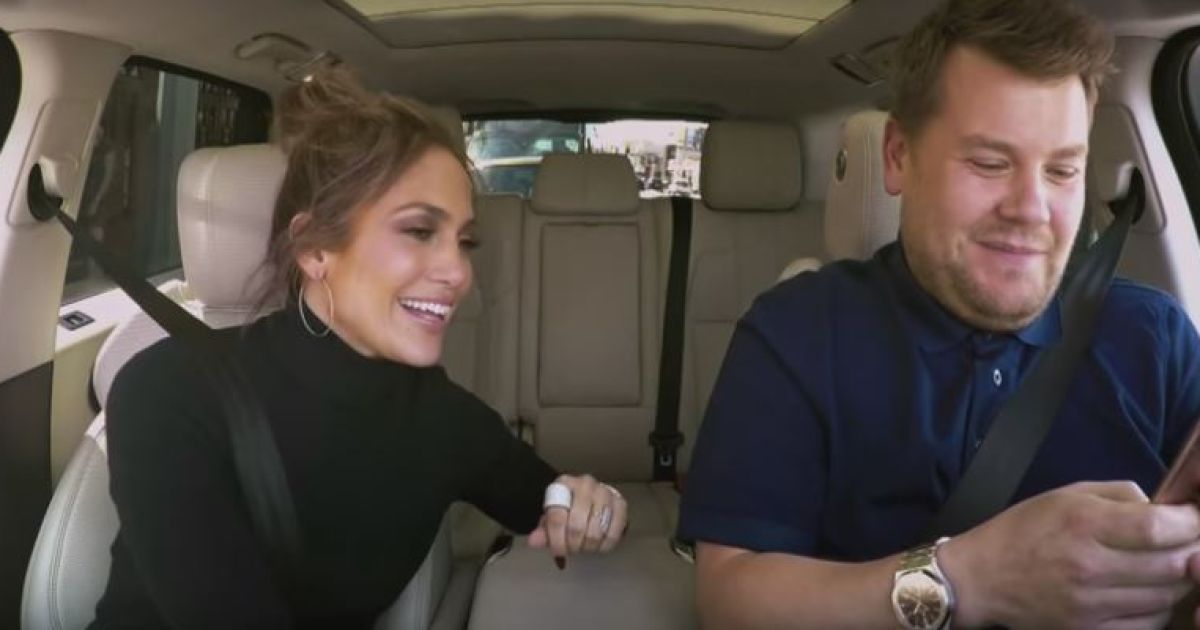 Лопес приняла участие в шоу с караоке-авто