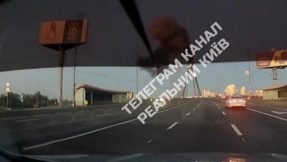 Північний міст — момент удару потрапив на відео