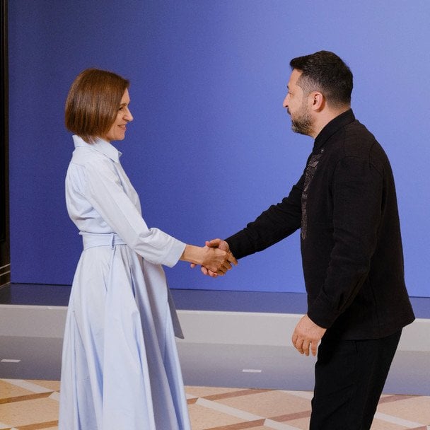 Майя Санду и Владимир Зеленский