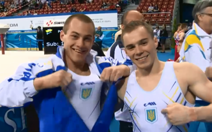 Украинские гимнасты Верняев и Радивилов добыли серебряные медали на чемпионате мира