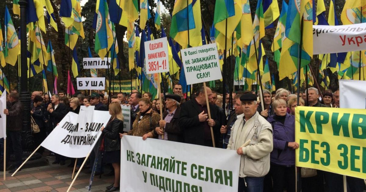 Мітинг аграріїв під Радою_5 / © Громадське ТБ