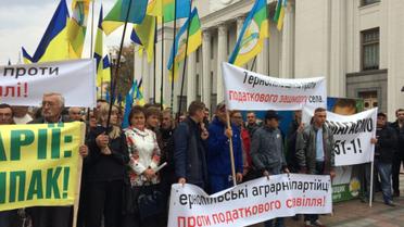 Мітинг аграріїв під Радою_3 / © Громадське ТБ