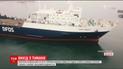 Крупнейший в мире украинский паром капитан вывел в море с почти нулевой видимостью