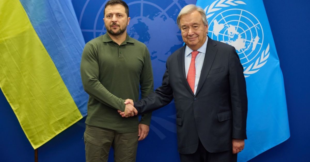 Владимир Зеленский и Антониу Гутерриш
