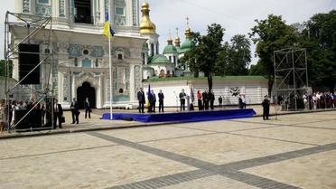 В Киеве приняли присягу патрульные / © twitter.com/PAndrusieczko