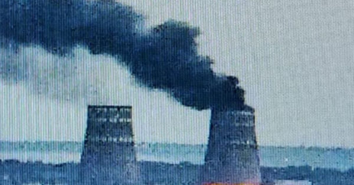 Так выглядит пожар на территории Запорожской АЭС