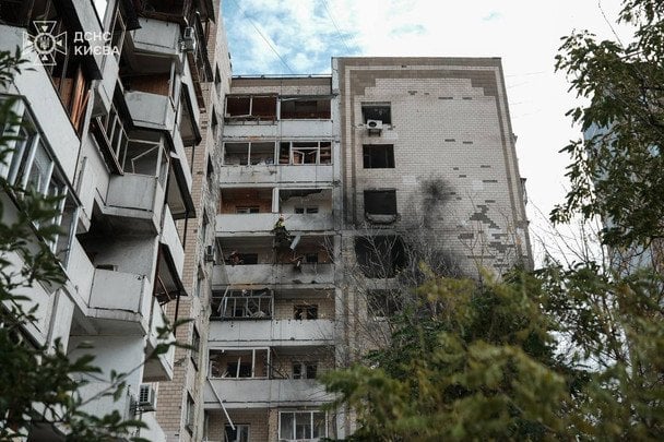 Последствия атаки РФ на Киев 26 октября