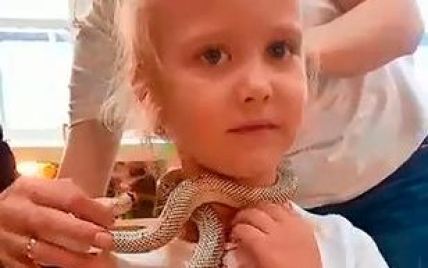 Ужасный инцидент: 5-летнюю девочку за лицо укусила ядовитая змея в зоопарке (фото)