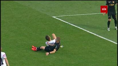Заря – Колос - 1:0. Видео удаления Морозко