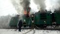 На Полтавщині під час руху загорівся електровоз 