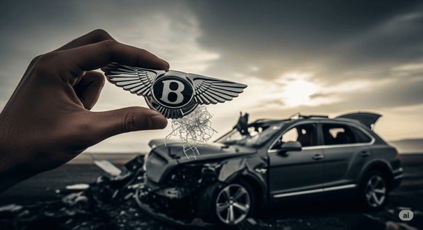 В Киеве феерически "обмыли" покупку Bentley Bentayga: роскошное авто превратилось в автолом