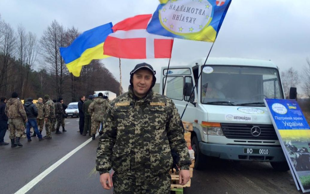 На Волині активісти блокують груз вантажівок із РФ / © facebook/Vasylenko Dmytro