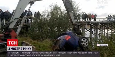 Новости Украины: в Ровенской области 24-летний водитель утонул в собственной машине