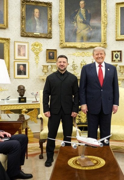 Володимир Зеленський і Дональд Трамп на зустрічі в Білому домі 28 липня