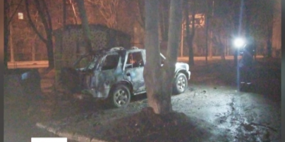 В Харькове в половине четвертого утра неизвестные взорвали камуфляжный джип