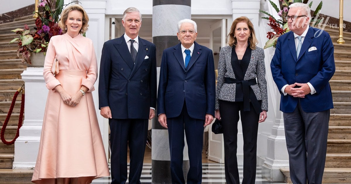 Королева Матильда, король Филипп,  Серджо Маттарелла и Лаура Маттарелла