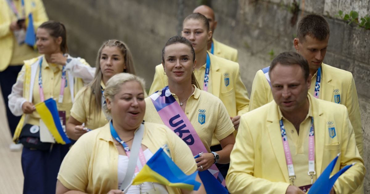 Украинская теннисистка Элина Свитолина на церемонии открытия Олимпиады-2024