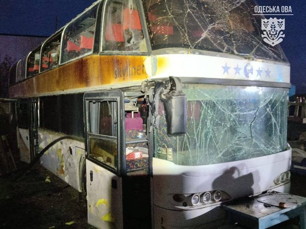 Росіяни атакували дронами СТО на Одещині. / © Олег Кіпер / Одеська ОВА