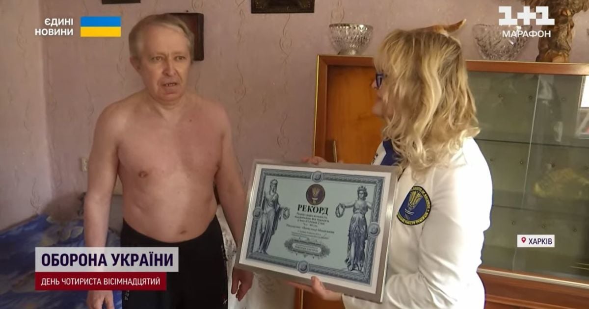 65-річний харків'янин встановив вже другий спортивний рекорд: чоловік тренувався під обстрілами, щоб відволіктись