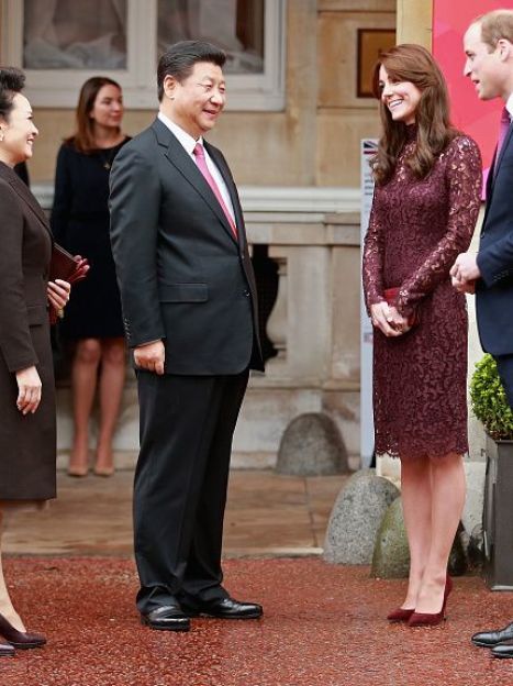 Герцогиня Кембриджская и принц Уильям&nbsp;на мероприятии с председателем КНР / © Getty Images
