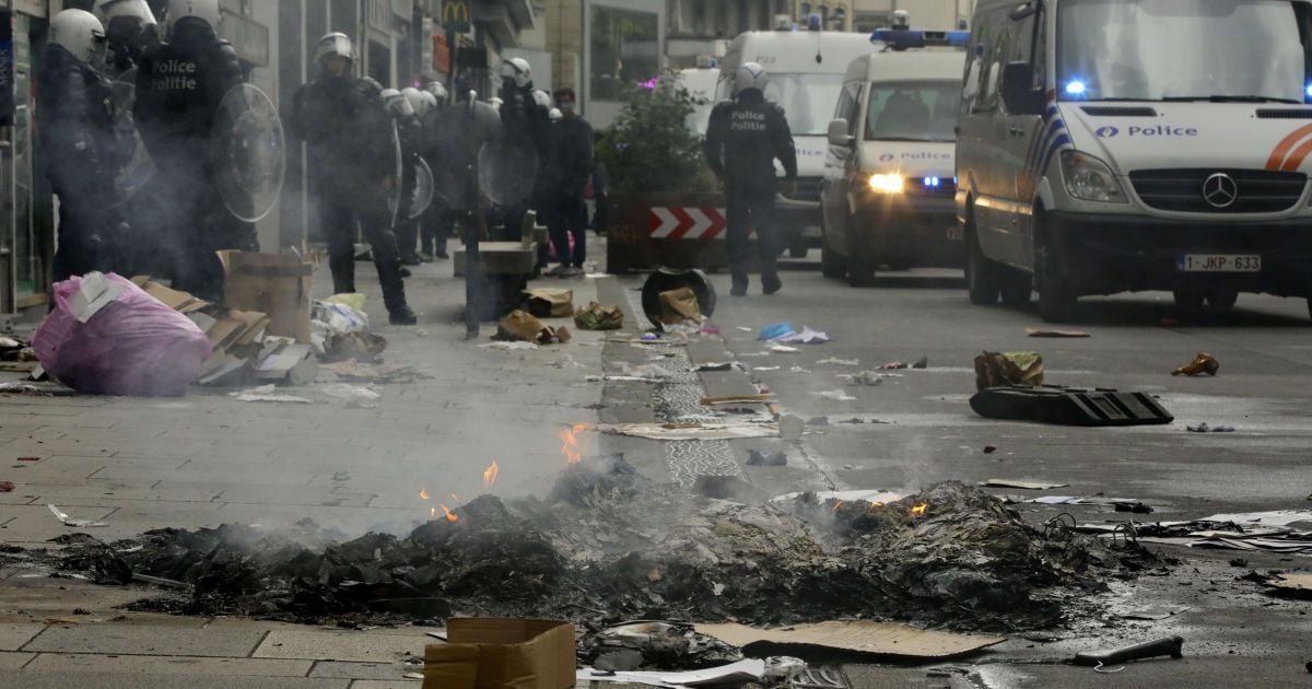 сутички у брюсселі_3 / © Associated Press