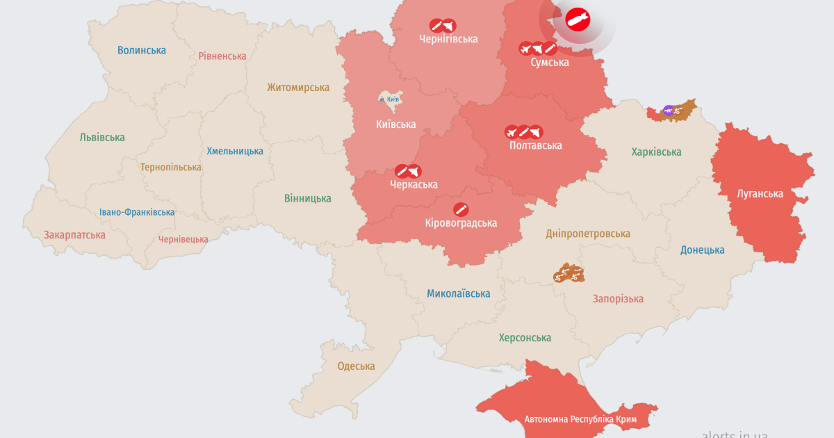 Карта тревог