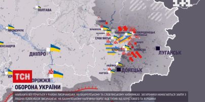 Карта боев к вечеру 27 июня: тяжелее всего на Лисичанском направлении