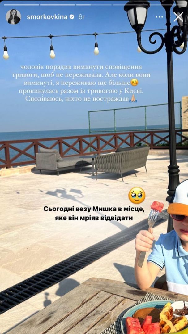 Анна Кошмал з сином / © instagram.com/smorkovkina