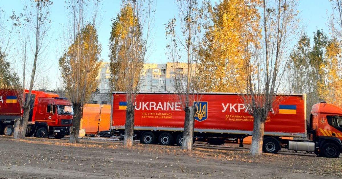 Мобільний госпіталь в Каховці Херсонської області_3 / © ДСНС України