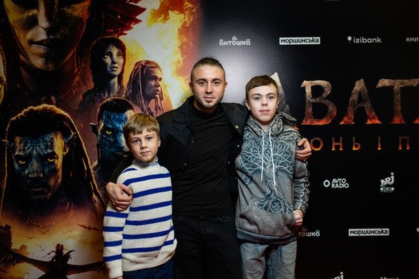 Тарас Тополя з синами / Фото:  Анастасія Телікова