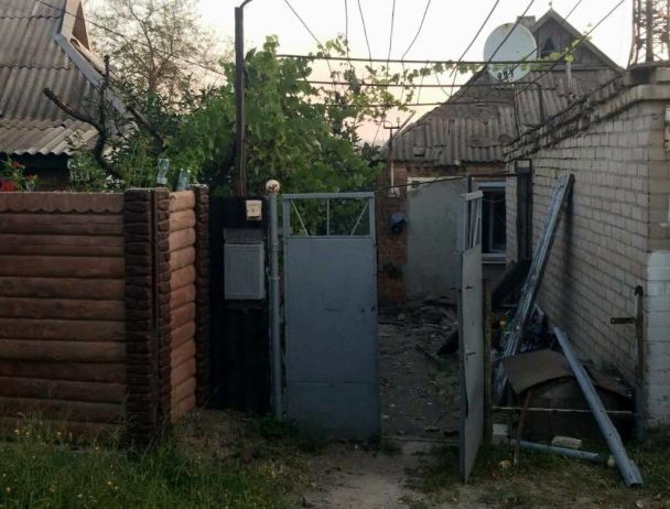 The house, damaged as a result of the Russian attack / Photo: Serhiy Lysak, Head of the Dnipropetrovsk Regional Military Administration