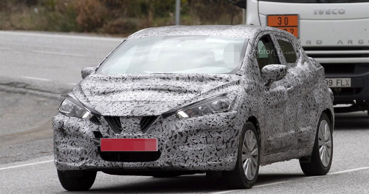 Nissan продолжает тестировать Micra нового поколения