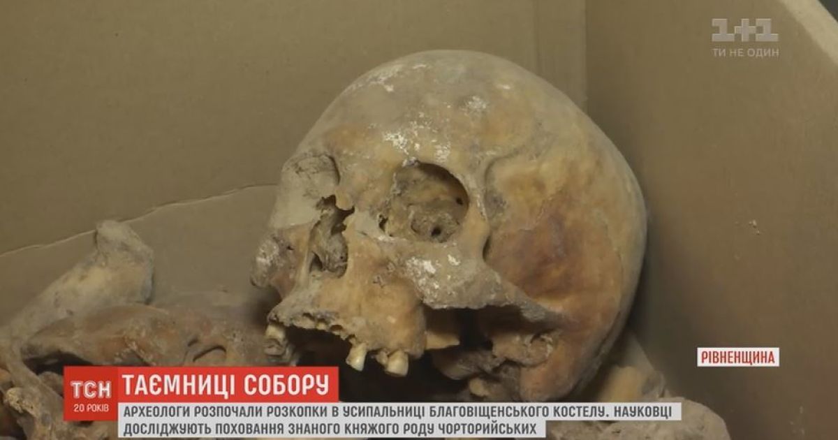 На Рівненщині виявили останки, які можуть належати знатному князівському роду
